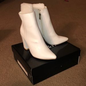 White shein boots